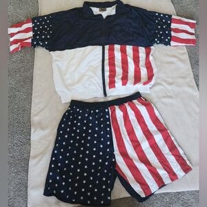 American Flag Jacket/short